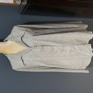 Vintage Essentials Long Sleeve Button Front Career Shirt Size 3X